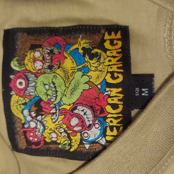 Trendy boxy basic blanks by American garage size m. Military green. - Picture 2 of 2